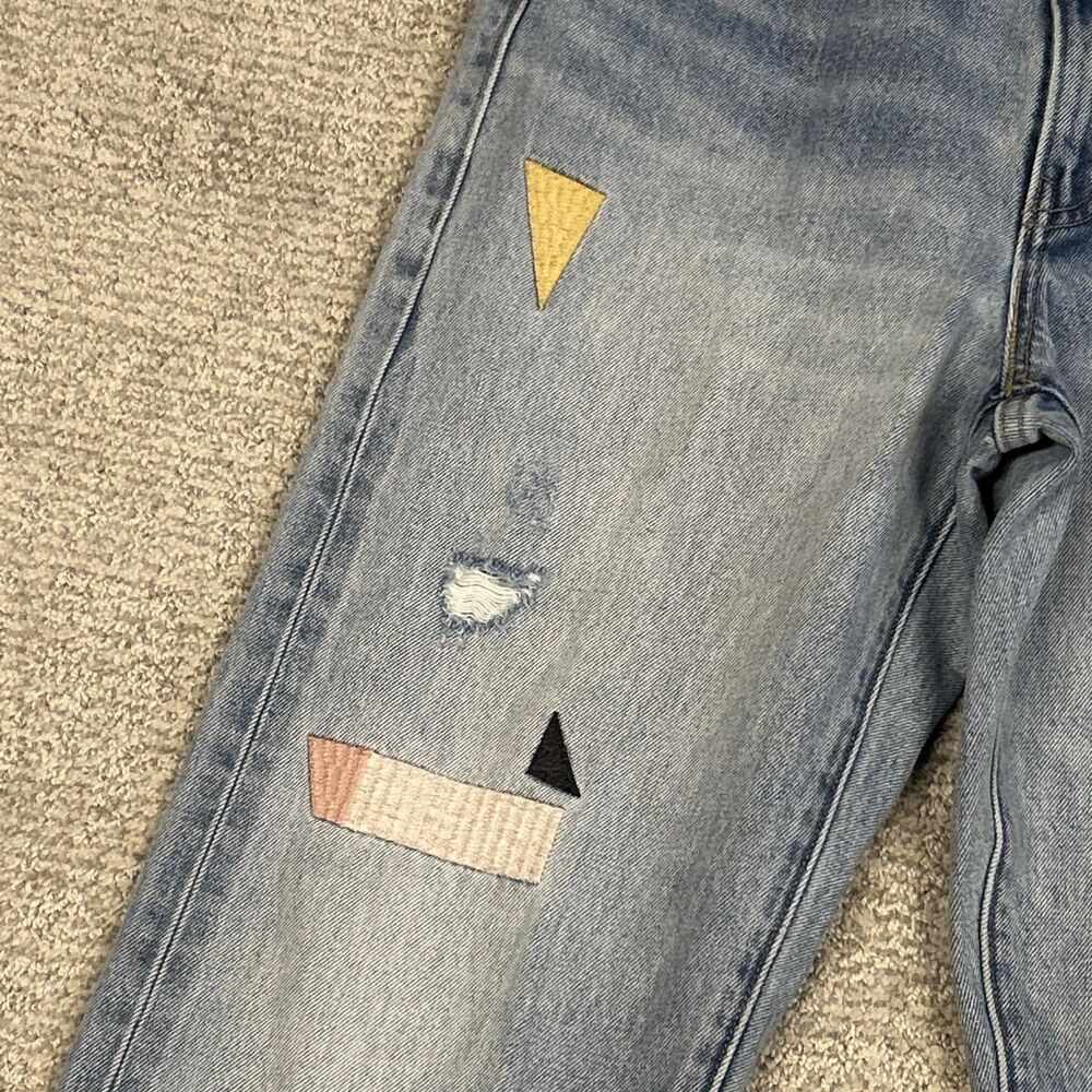 Levi's Japanese Selvedge Column Jeans Womens 27x27 Embroidered Denim - Picture 5 of 11